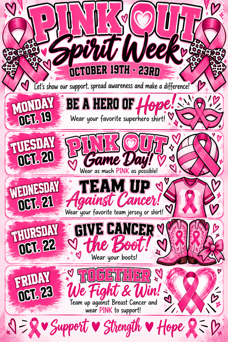 Spirit Week🩷Coming Soon🎗️ Thumbnail Image