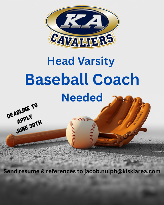 head varsity baseball coach needed