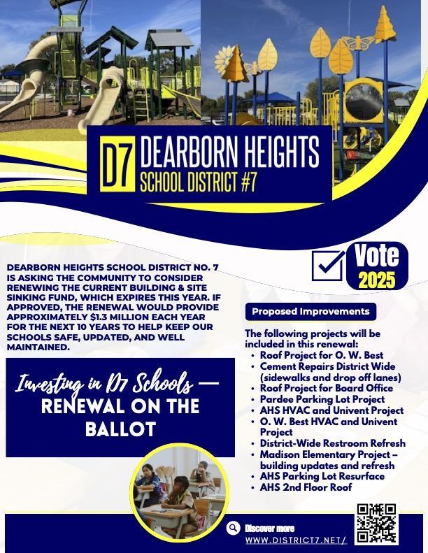 D7 Renewal on the ballot brochure