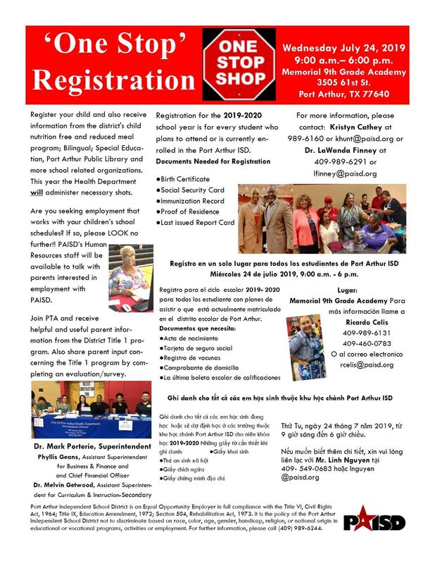 One-Stop Registration Featured Photo