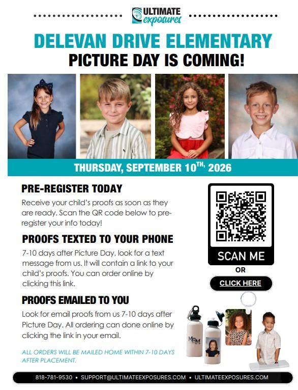 Picture Day: Thursday, September 10, 2026 Featured Photo