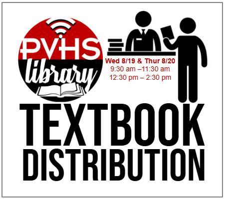 TEXTBOOK DISTRIBUTION time and dates. Thumbnail Image