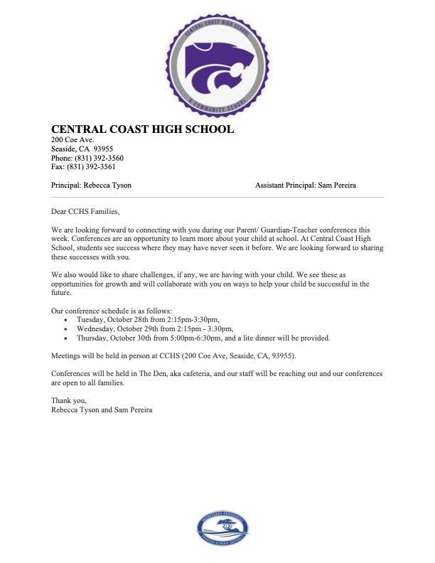 CCHS Conference