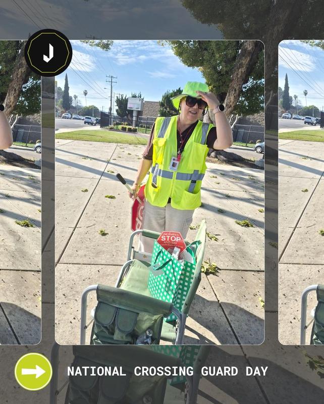 10 crossing guards received a keepsake stop sign and a gift bag with crossing guard essentials as a small token of our big appreciation.