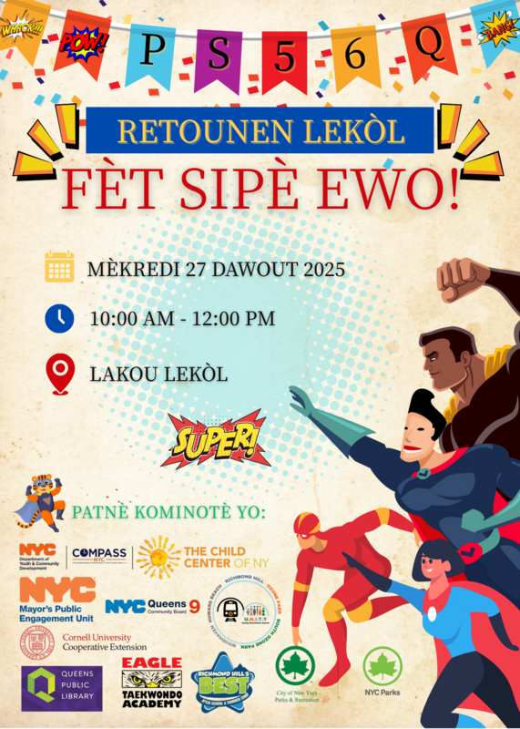 Superhero Flyer - Haitian Creole