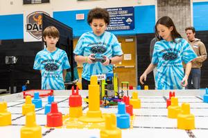 Competition at the robotics event