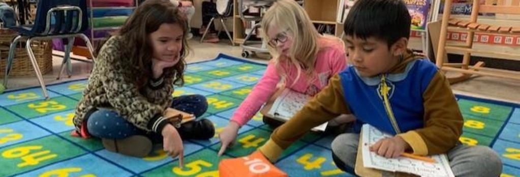 1st Graders in Math Workshop