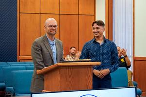 Erik Prospero School Board Meeting