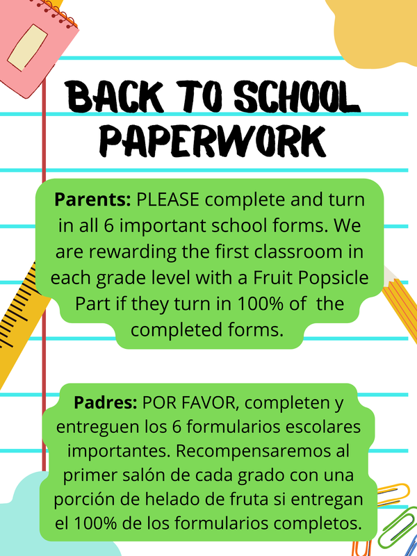back to school forms