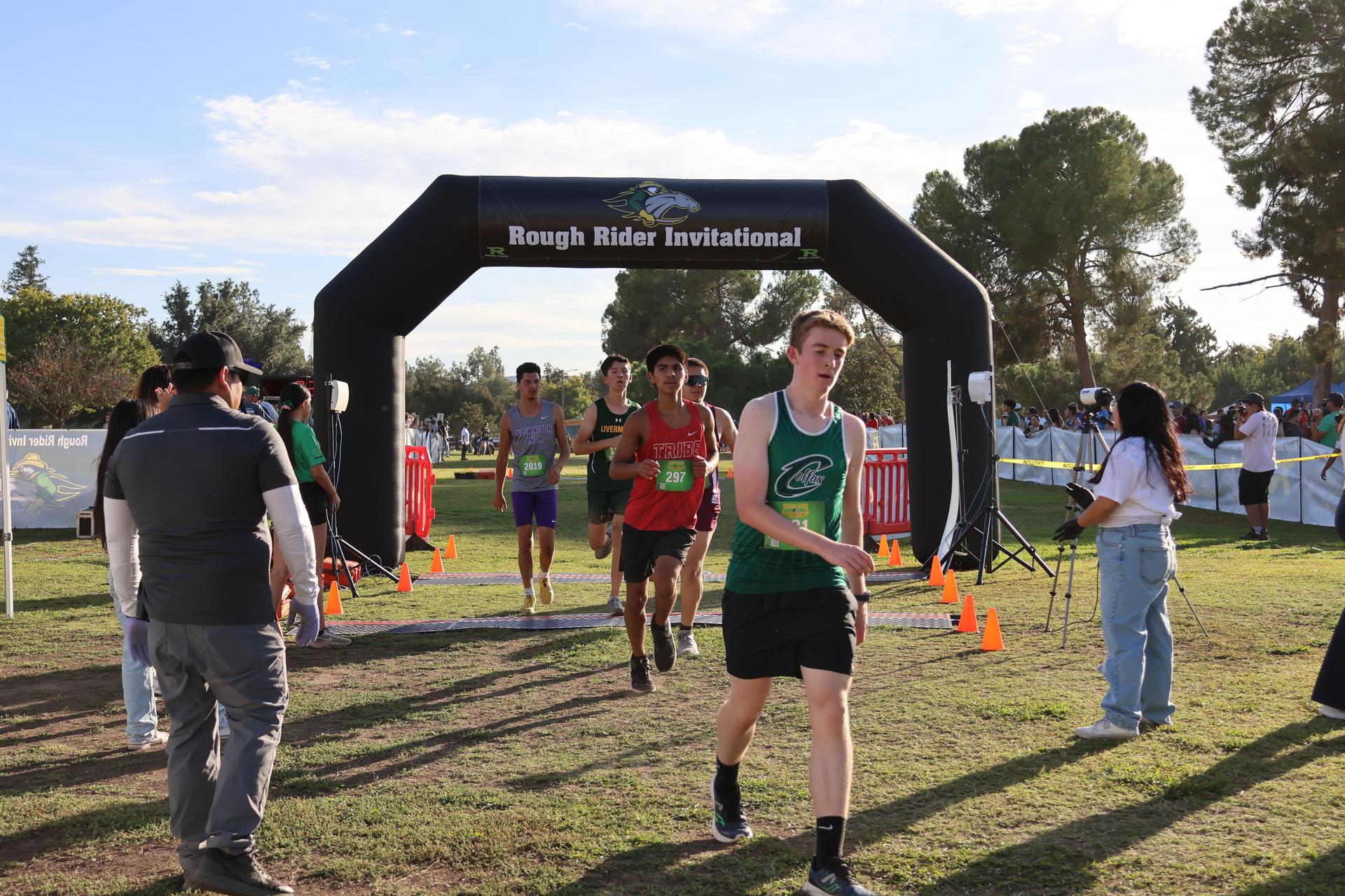 cross country runners in action