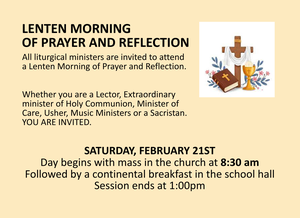 Morning of Prayer and Reflection