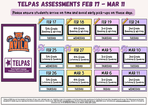 TELPAS Testing Schedule