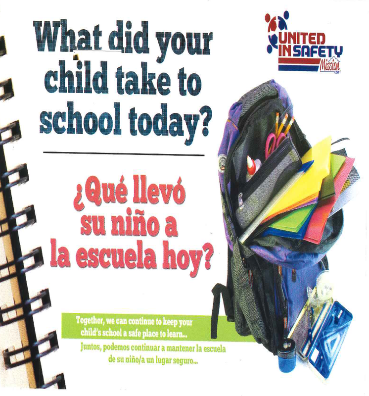 What did your child take to school today?/Que Llevo su nino a la escuela hoy? Featured Photo