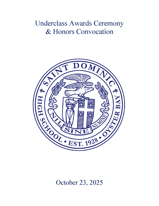 Underclass Awards Ceremony & Honors Convocation 2025 Program