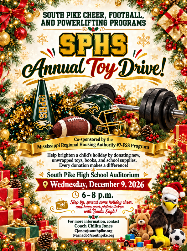 spsd sphs athletics toy drive oct 2026
