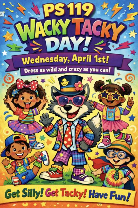 Wacky Tacky Day Flyer April 1st 2026