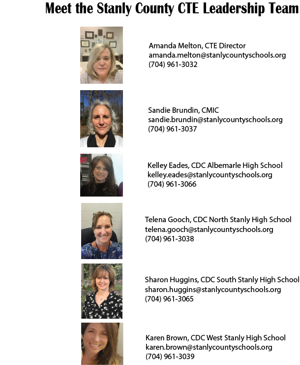 Career and Technical Education Curriculum Stanly County Schools