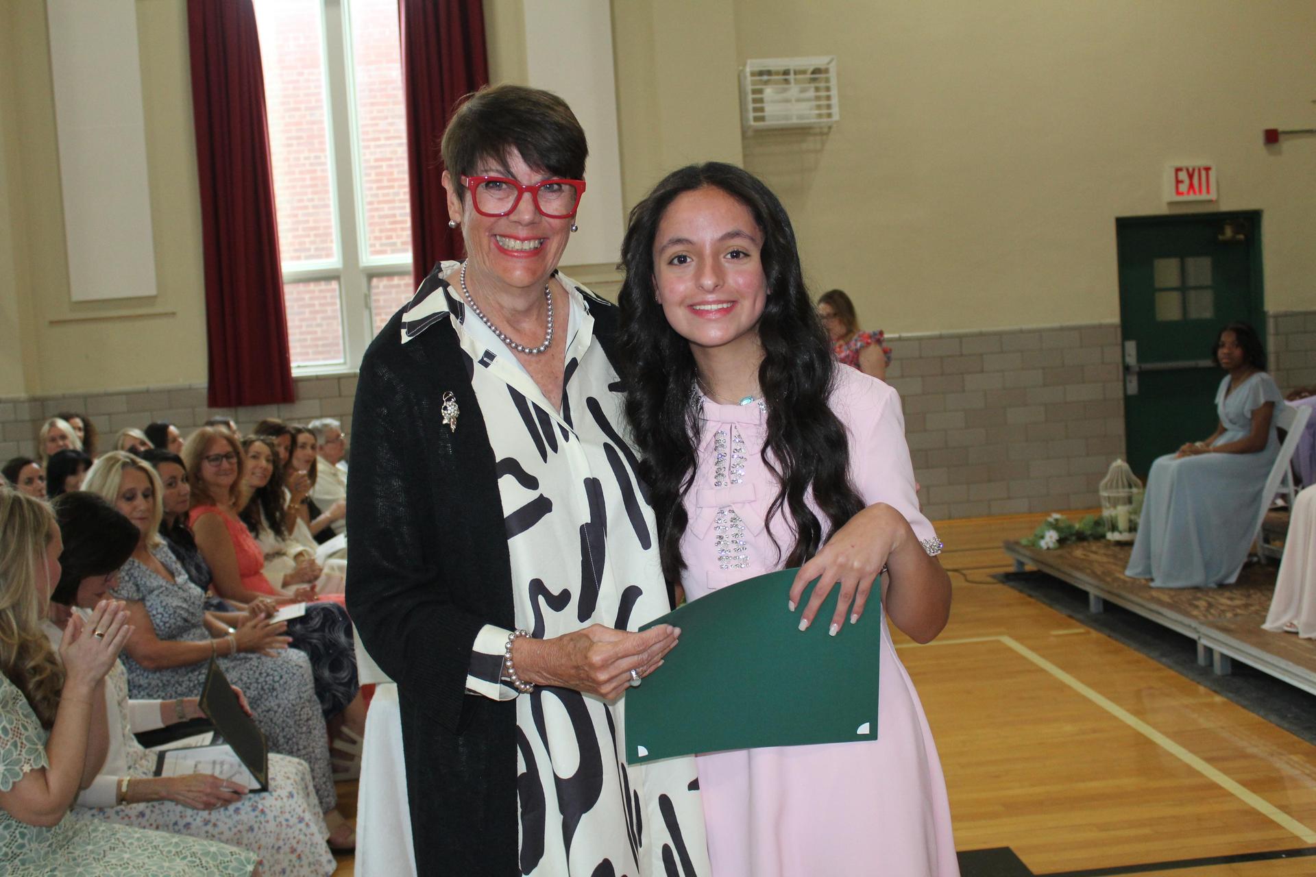 2025 Scholarship Recipient and Donor