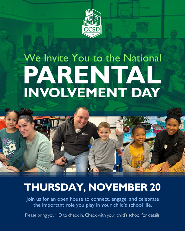 GCSD Parental Involvment day 2025 ENGLISH