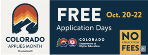 Colorado logo with yellow, blue and red colors