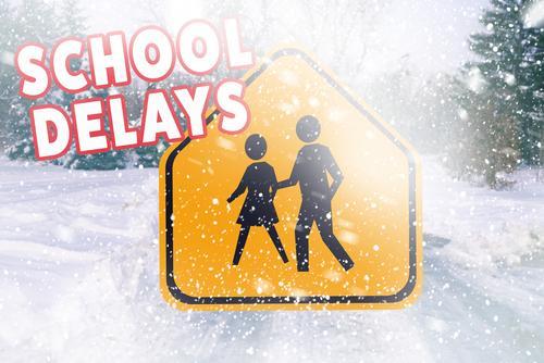 School Delayed sign