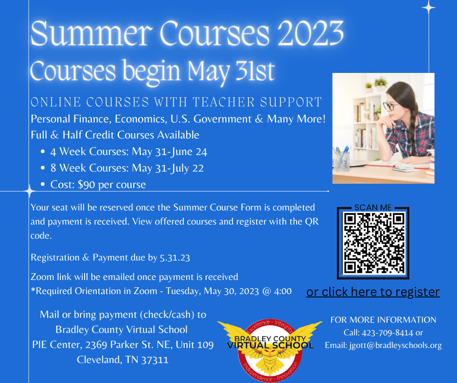 2023 Summer Online Courses Bradley County Schools 2023 Summer Online Courses Bradley County Schools