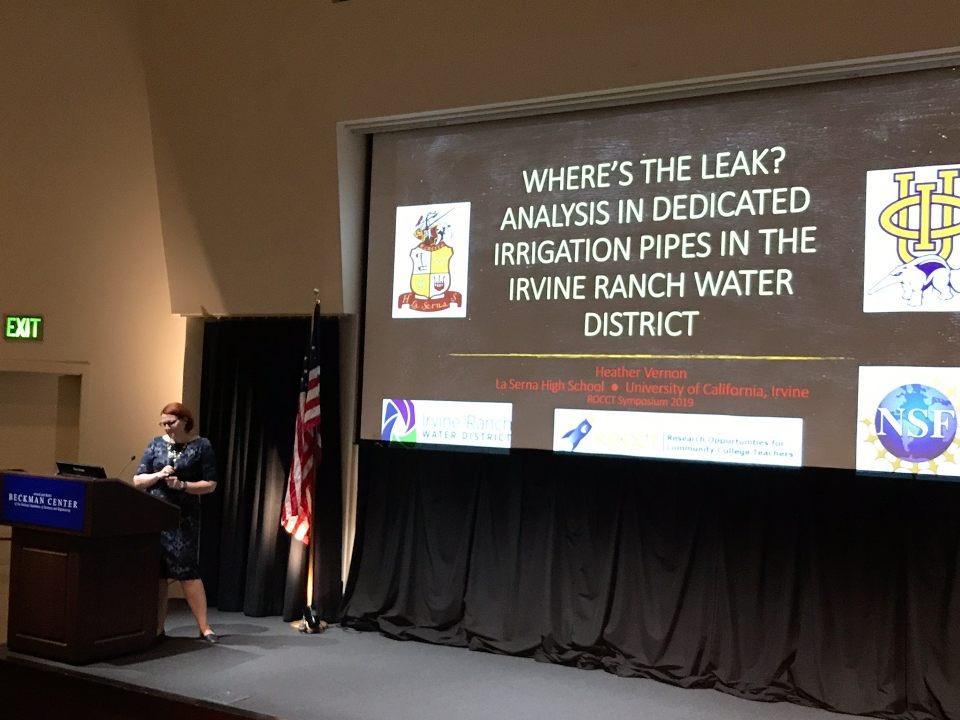 Mrs. V presenting at UCI