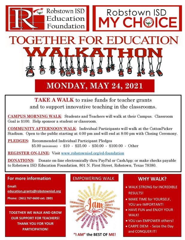Education Foundation Walkathon- May 24, 2021 Featured Photo
