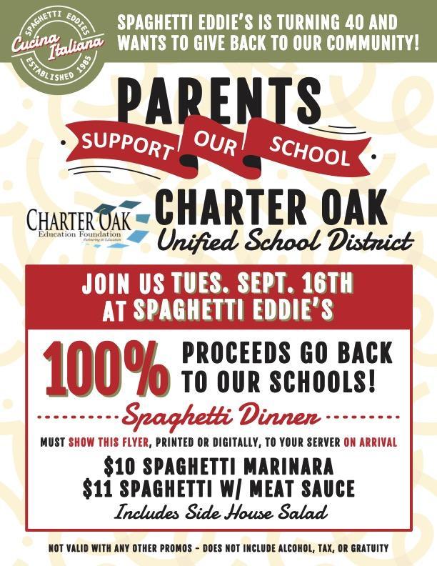 Flyer about a fundraiser