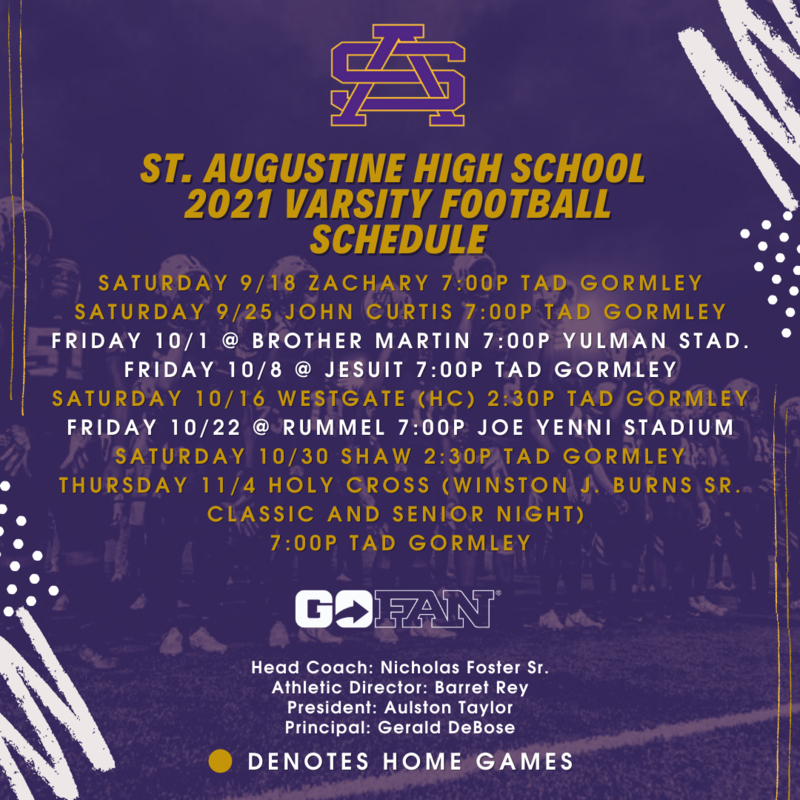 THE 2021 VARSITY FOOTBALL SCHEDULE IS HERE! Featured Photo