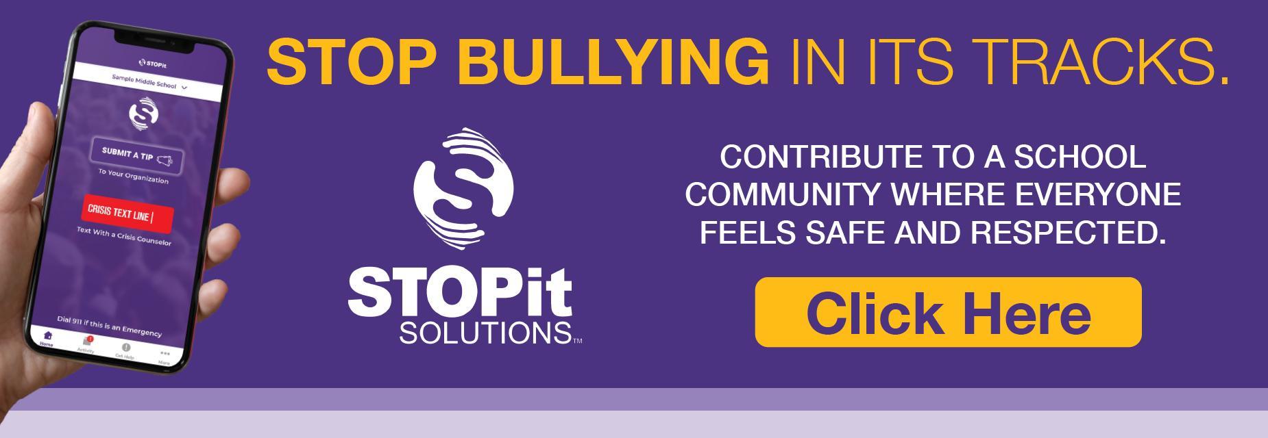 Go to STOPit Solutions website to report bullying