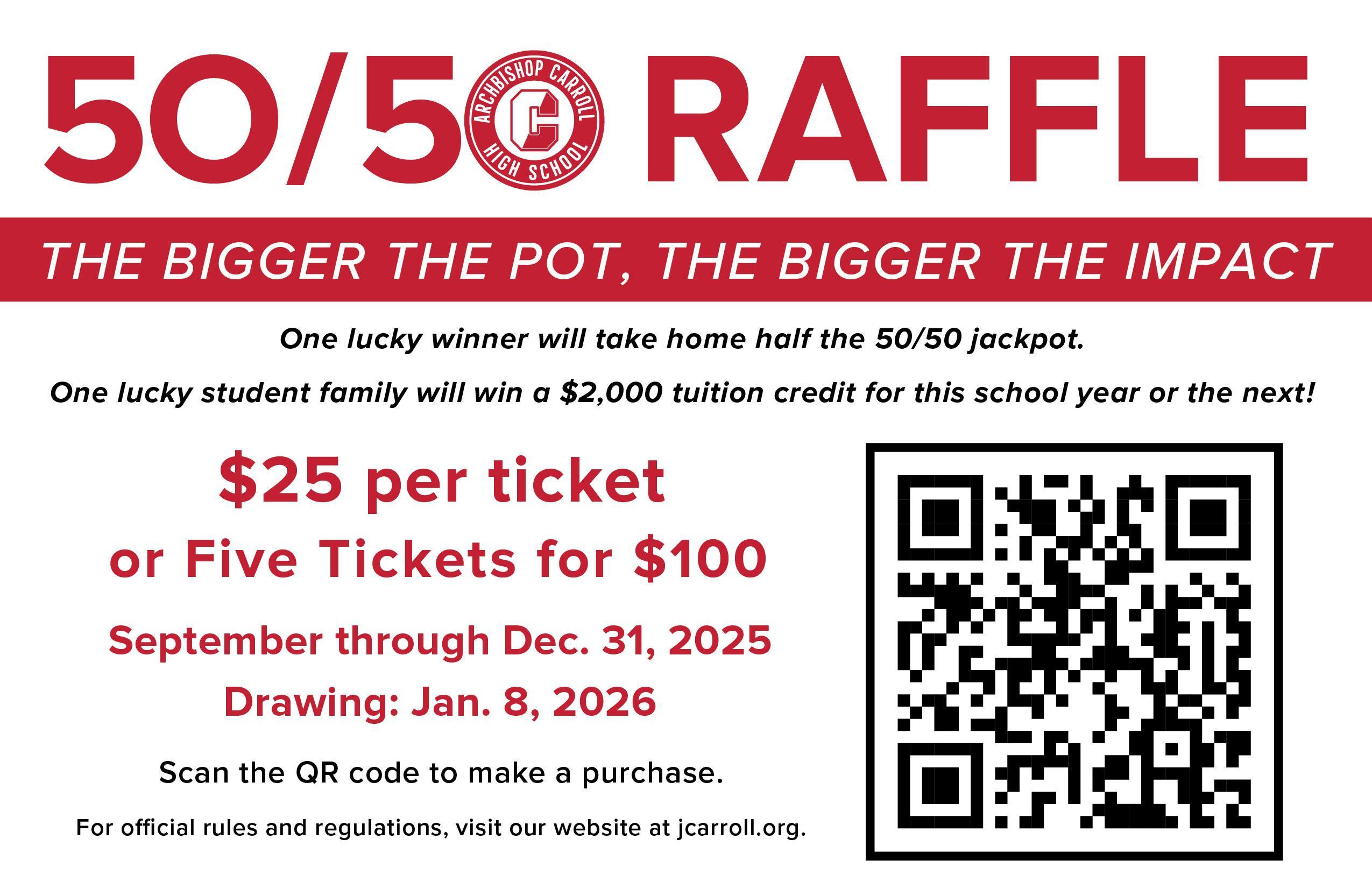 50/50 Raffle Fundraiser Image