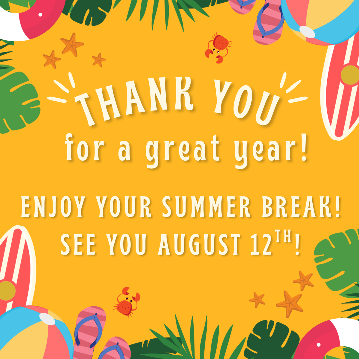 See You Next Year!!!