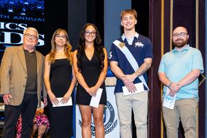 The Harmon Scholarship winners and reps