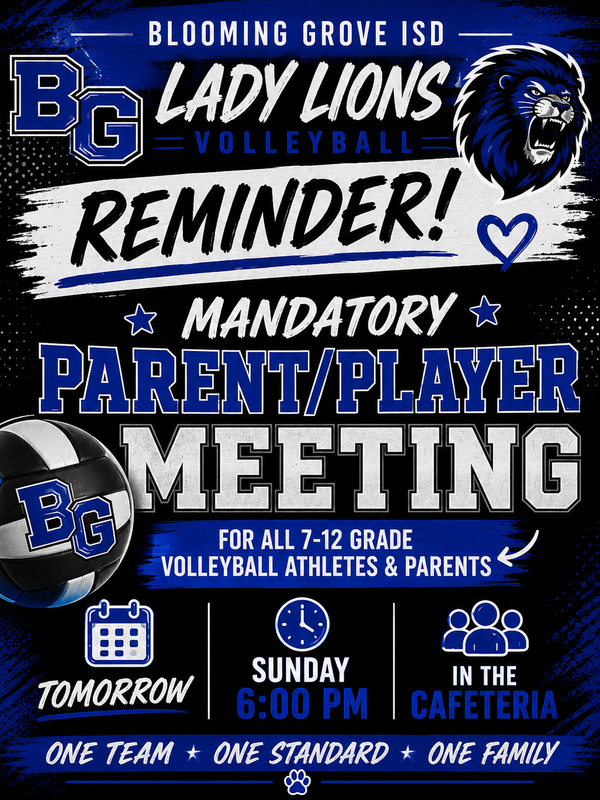 Volleyball Parent Meeting TONIGHT Featured Photo