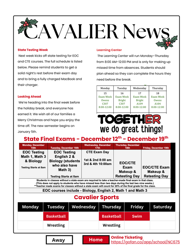 Cavalier News 12-14-25