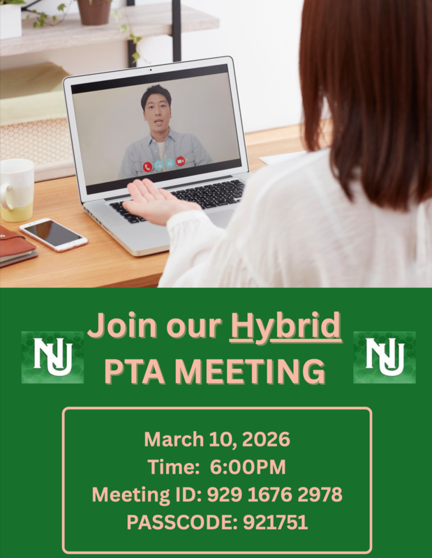 PTA Meeting 3-10-26 at 6pm