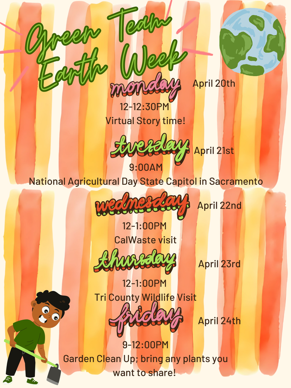Green Team Earth Week Flyer