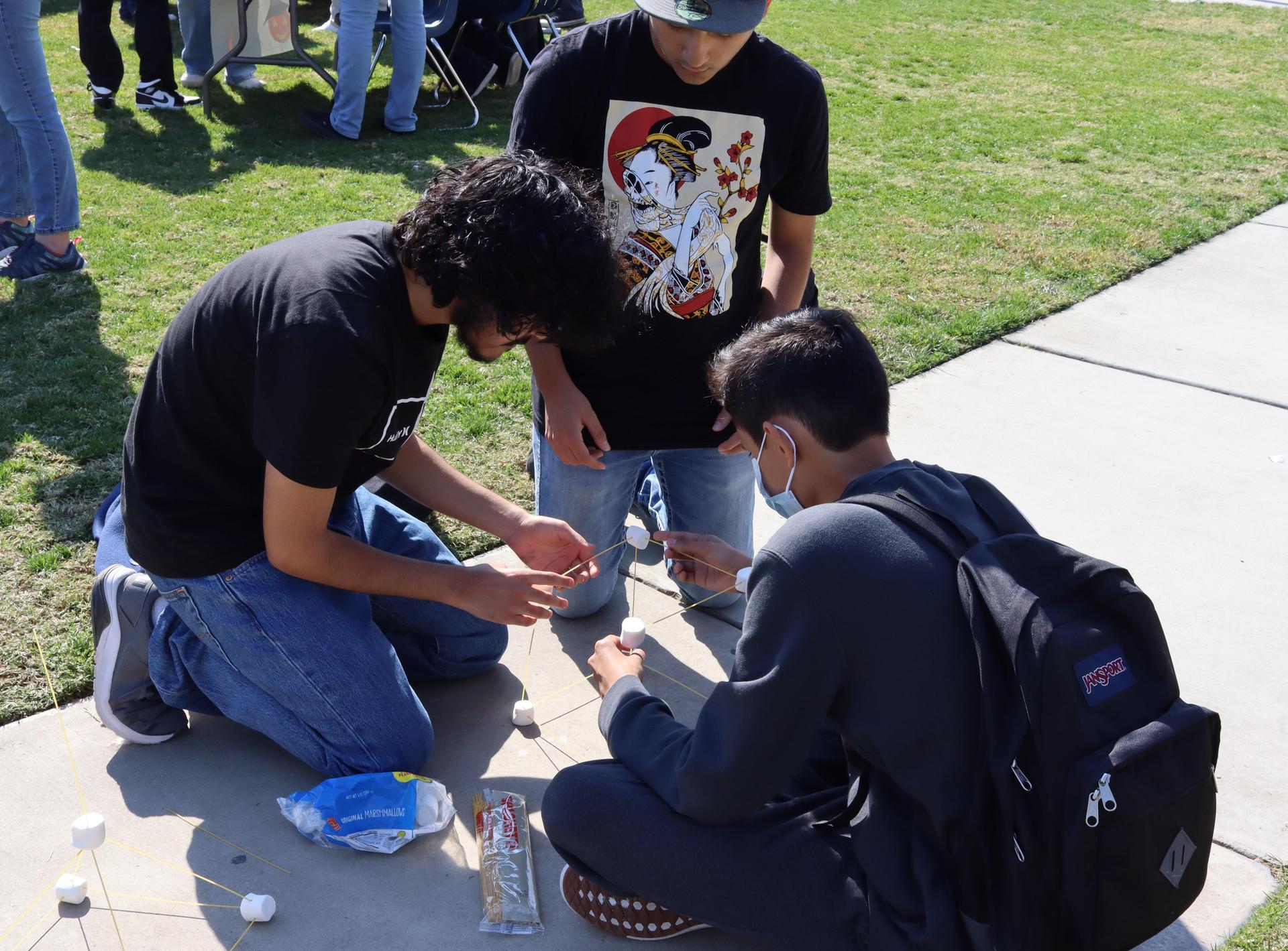 Students enjoying throwback thursday for spooky week