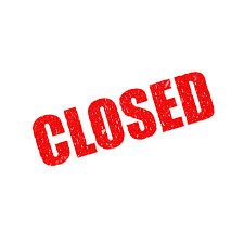 clip art that says closed
