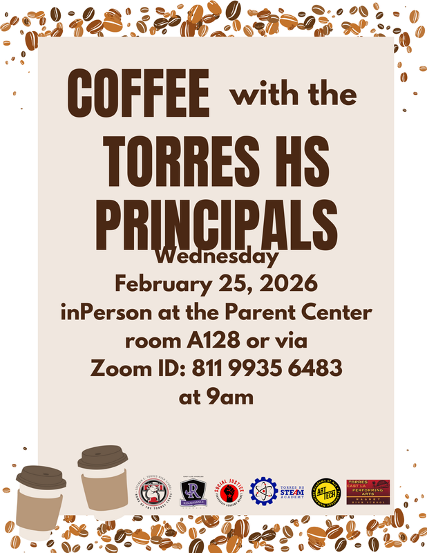 Coffee with principals flyer english