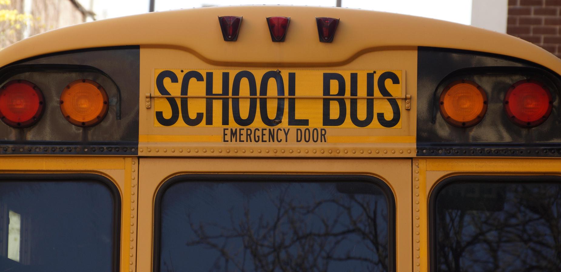 Back of a school bus