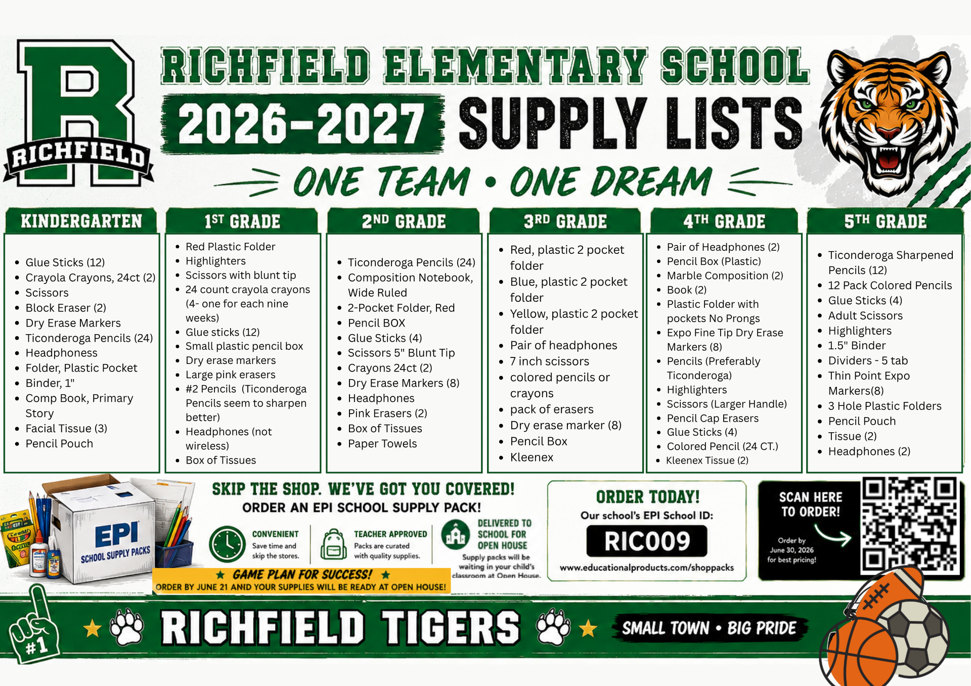 supply list
