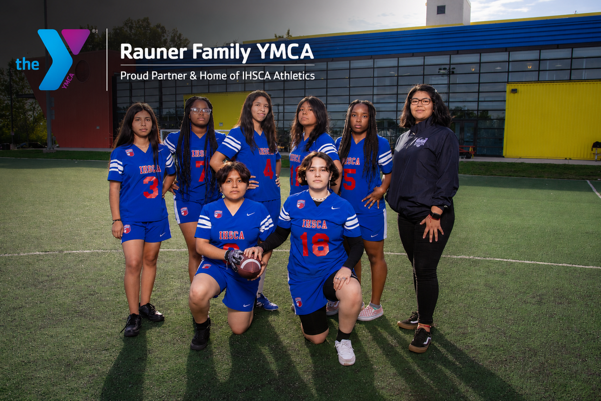 IHSCA student-athletes participating at the Rauner Family YMCA athletic field