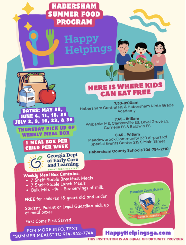 Habersham Summer Food Program