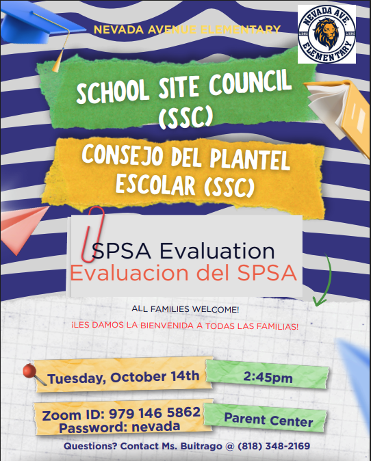 SSC Meeting on 10/14 at 2:45pm