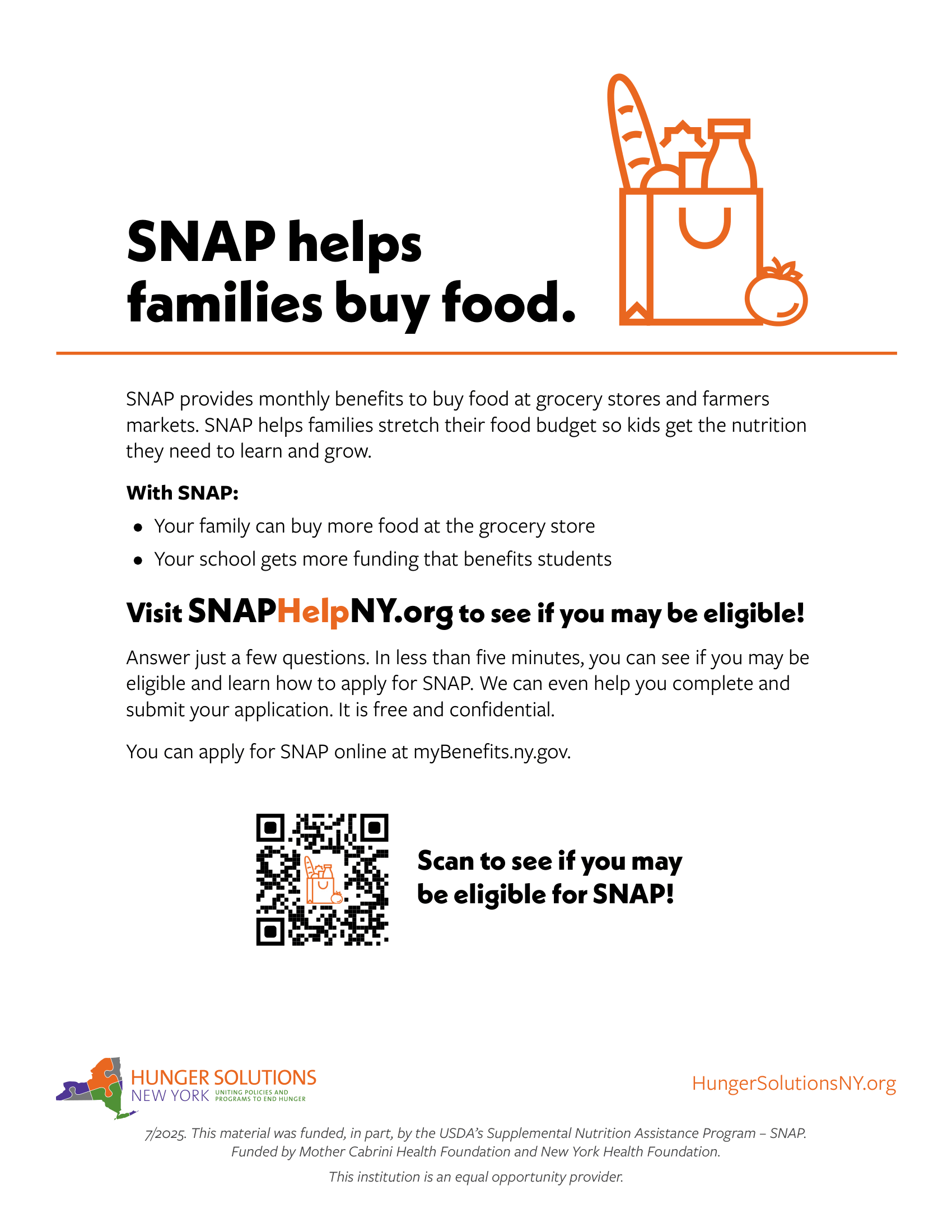 Public Assistance Resources – Food and Nutrition – Sullivan West ...