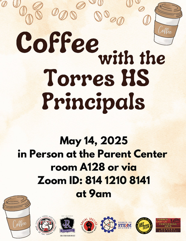 coffee with principals flyer