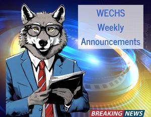 Animated wolf newscaster
