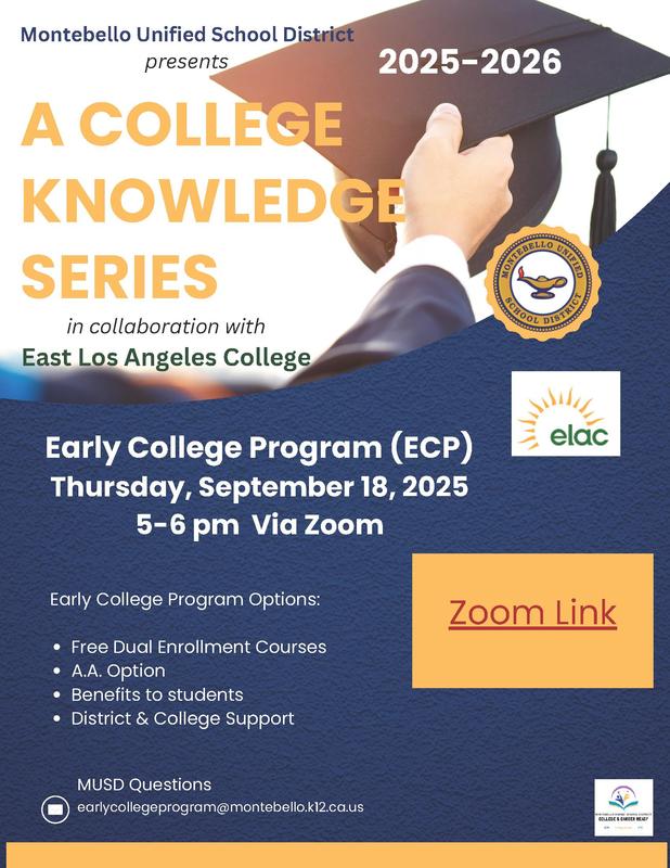 College Knowledge Series Flyer
